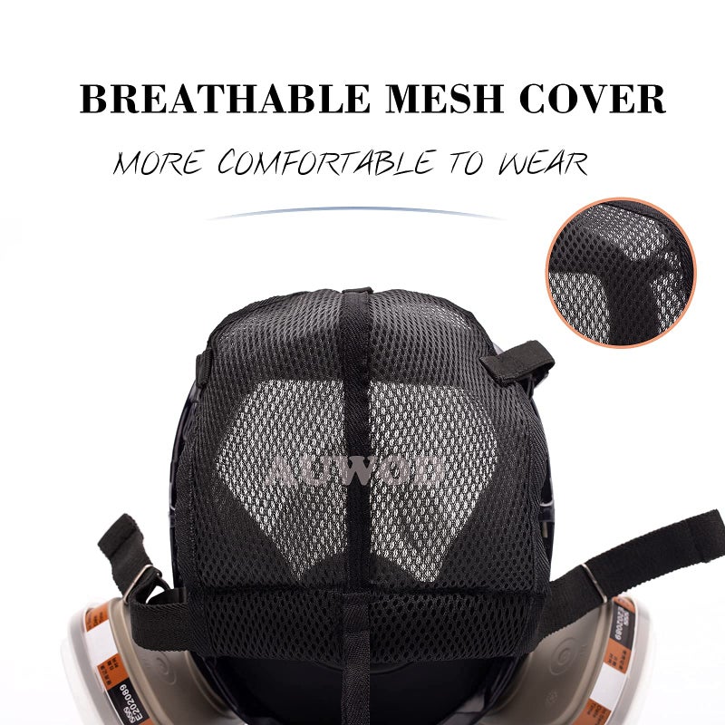 AUWOD 17in 1 Reusable Full Face Respirator Widely Used in Paint Sprayer, Chemical,Woodworking,Dust Protector - Image 3